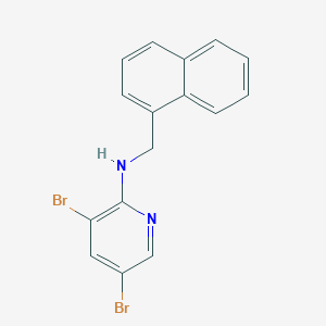N-(3,5-dibromo-2-pyridinyl)-N-(1-naphthylmethyl)amine