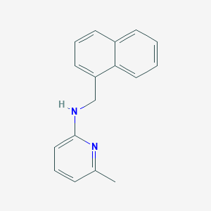 molecular formula C17H16N2 B379299 N-(6-methyl-2-pyridinyl)-N-(1-naphthylmethyl)amine 