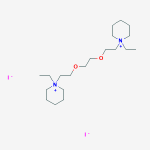 Piperidinium, 1,1'-(ethylenebis(oxyethylene))bis(1-ethyl-, diiodide