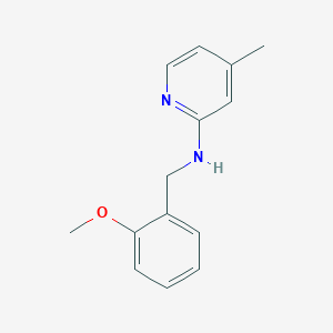 molecular formula C14H16N2O B379324 (2-Methoxy-benzyl)-(4-methyl-pyridin-2-yl)-amine CAS No. 694506-95-1
