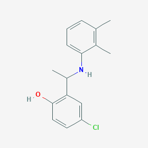 molecular formula C16H18ClNO B379325 4-Chloro-2-[1-(2,3-dimethylanilino)ethyl]phenol 