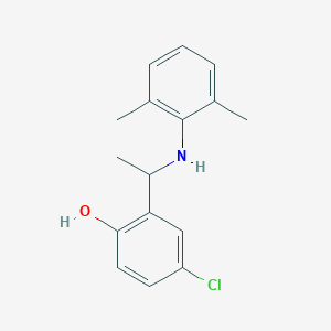 4-Chloro-2-[1-(2,6-dimethylanilino)ethyl]phenol