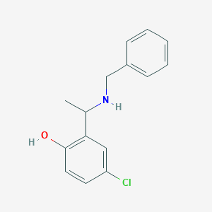 molecular formula C15H16ClNO B379331 2-[1-(Benzylamino)ethyl]-4-chlorophenol 