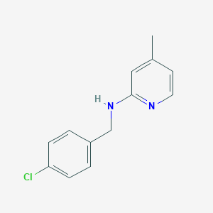 molecular formula C13H13ClN2 B379338 (4-Chloro-benzyl)-(4-methyl-pyridin-2-yl)-amine 