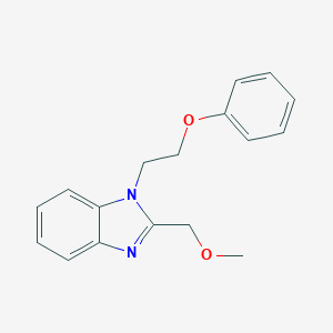 molecular formula C17H18N2O2 B379340 2-(methoxymethyl)-1-(2-phenoxyethyl)-1H-benzimidazole CAS No. 637745-37-0