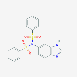 N-(2-methyl-1H-benzimidazol-5-yl)-N-(phenylsulfonyl)benzenesulfonamide