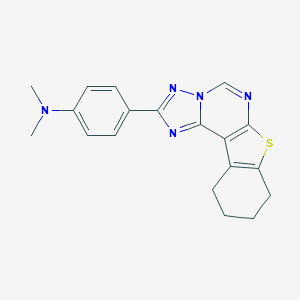 N,N-dimethyl-N-[4-(8,9,10,11-tetrahydro[1]benzothieno[3,2-e][1,2,4]triazolo[1,5-c]pyrimidin-2-yl)phenyl]amine