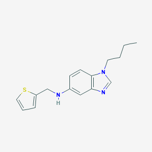 molecular formula C16H19N3S B379363 1-butyl-N-(thiophen-2-ylmethyl)-1H-benzimidazol-5-amine 
