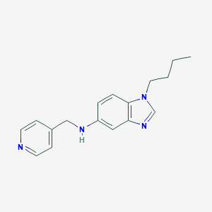 molecular formula C17H20N4 B379364 1-butyl-N-(pyridin-4-ylmethyl)benzimidazol-5-amine CAS No. 720675-25-2