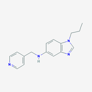 molecular formula C16H18N4 B379365 1-propyl-N-(pyridin-4-ylmethyl)-1H-benzimidazol-5-amine CAS No. 720675-21-8