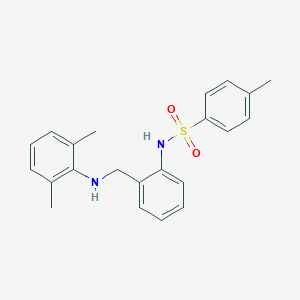 molecular formula C22H24N2O2S B379382 N-[2-[(2,6-dimethylanilino)methyl]phenyl]-4-methylbenzenesulfonamide 