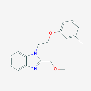 molecular formula C18H20N2O2 B379408 2-Methoxymethyl-1-(2-m-tolyloxy-ethyl)-1H-benzoimidazole 