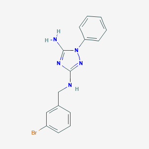 molecular formula C15H14BrN5 B379410 N-(5-amino-1-phenyl-1H-1,2,4-triazol-3-yl)-N-(3-bromobenzyl)amine 