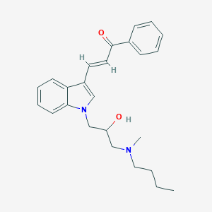 (2e)-3-(1-{3-[Butyl(methyl)amino]-2-hydroxypropyl}-1h-indol-3-yl)-1-phenylprop-2-en-1-one