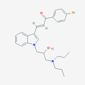 1-(4-bromophenyl)-3-{1-[3-(dipropylamino)-2-hydroxypropyl]-1H-indol-3-yl}-2-propen-1-one