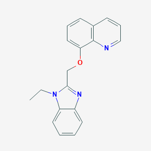 (1-ethyl-1H-benzimidazol-2-yl)methyl 8-quinolinyl ether