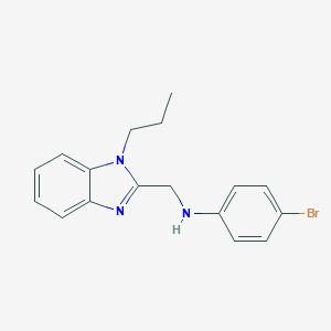 4-bromo-N-[(1-propylbenzimidazol-2-yl)methyl]aniline