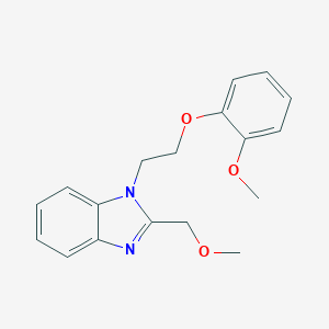 2-(methoxymethyl)-1-[2-(2-methoxyphenoxy)ethyl]-1H-benzimidazole