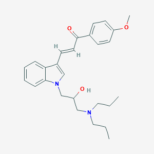 3-{1-[3-(dipropylamino)-2-hydroxypropyl]-1H-indol-3-yl}-1-(4-methoxyphenyl)-2-propen-1-one