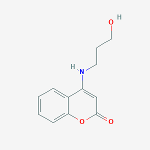 4-[(3-hydroxypropyl)amino]-2H-chromen-2-one
