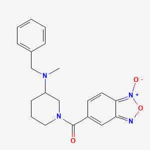 molecular formula C20H22N4O3 B3794990 N-benzyl-N-methyl-1-[(1-oxido-2,1,3-benzoxadiazol-5-yl)carbonyl]-3-piperidinamine 
