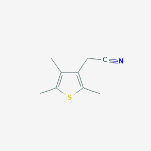 molecular formula C9H11NS B037950 3-(Cyanomethyl)-2,4,5-trimethylthiophene CAS No. 112440-49-0