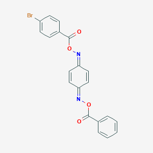 molecular formula C20H13BrN2O4 B379508 benzo-1,4-quinone 1-(O-benzoyloxime) 4-[O-(4-bromobenzoyl)oxime] 