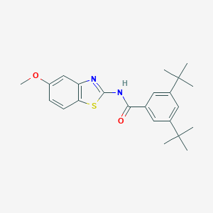 3,5-ditert-butyl-N-(5-methoxy-1,3-benzothiazol-2-yl)benzamide