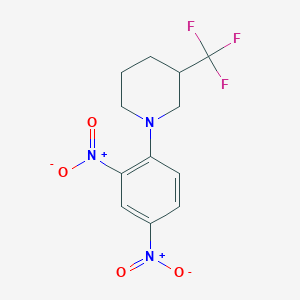 molecular formula C12H12F3N3O4 B379522 1-(2,4-Dinitrophenyl)-3-(trifluoromethyl)piperidine CAS No. 301331-57-7