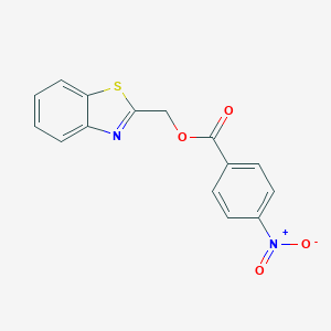 molecular formula C15H10N2O4S B379525 1,3-Benzothiazol-2-ylmethyl 4-nitrobenzoate CAS No. 306279-42-5