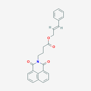 molecular formula C25H21NO4 B379549 cinnamyl 4-(1,3-dioxo-1H-benzo[de]isoquinolin-2(3H)-yl)butanoate CAS No. 301160-07-6