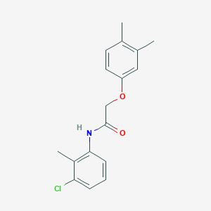 molecular formula C17H18ClNO2 B379569 N-(3-chloro-2-methylphenyl)-2-(3,4-dimethylphenoxy)acetamide 