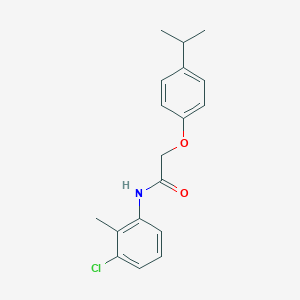 molecular formula C18H20ClNO2 B379572 N-(3-chloro-2-methylphenyl)-2-(4-isopropylphenoxy)acetamide 