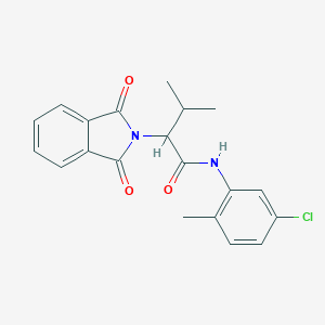 molecular formula C20H19ClN2O3 B379584 N-(5-CHLORO-2-METHYLPHENYL)-2-(1,3-DIOXO-2,3-DIHYDRO-1H-ISOINDOL-2-YL)-3-METHYLBUTANAMIDE 