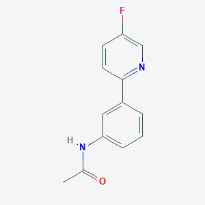 molecular formula C13H11FN2O B3798215 N-[3-(5-fluoro-2-pyridinyl)phenyl]acetamide 