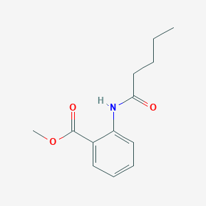 molecular formula C13H17NO3 B379907 methyl2-(pentanoylamino)benzoate 