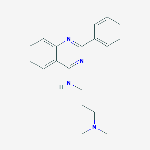 molecular formula C19H22N4 B379929 N,N-dimethyl-N'-(2-phenylquinazolin-4-yl)propane-1,3-diamine 