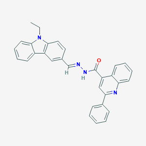 molecular formula C31H24N4O B380093 N'-[(9-ethyl-9H-carbazol-3-yl)methylene]-2-phenyl-4-quinolinecarbohydrazide CAS No. 315205-21-1