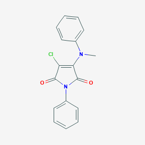 molecular formula C17H13ClN2O2 B380112 3-chloro-4-(methylanilino)-1-phenyl-1H-pyrrole-2,5-dione CAS No. 251640-02-5