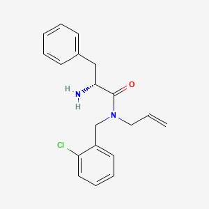 molecular formula C19H21ClN2O B3801273 N-allyl-N-(2-chlorobenzyl)-D-phenylalaninamide hydrochloride 