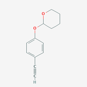 molecular formula C13H14O2 B038020 P-[Tetrahydropyran-2-yloxy]phenylacetylene CAS No. 119754-16-4