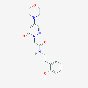 molecular formula C19H24N4O4 B3802434 N-[2-(2-methoxyphenyl)ethyl]-2-(4-morpholin-4-yl-6-oxopyridazin-1-yl)acetamide 