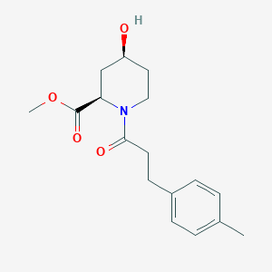 molecular formula C17H23NO4 B3803082 methyl (2R,4S)-4-hydroxy-1-[3-(4-methylphenyl)propanoyl]piperidine-2-carboxylate 