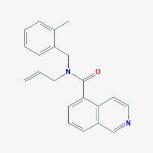 molecular formula C21H20N2O B3803137 N-allyl-N-(2-methylbenzyl)isoquinoline-5-carboxamide 