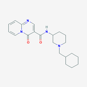 molecular formula C21H28N4O2 B3804576 N-[1-(cyclohexylmethyl)piperidin-3-yl]-4-oxopyrido[1,2-a]pyrimidine-3-carboxamide 