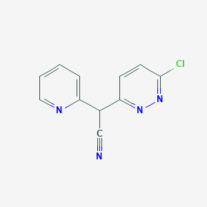 2-(6-Chloropyridazin-3-yl)-2-(pyridin-2-yl)acetonitrile