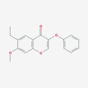 molecular formula C18H16O4 B380522 6-ethyl-7-methoxy-3-phenoxy-4H-chromen-4-one CAS No. 315232-95-2