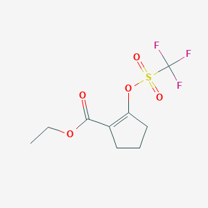 Ethyl 2-(((trifluoromethyl)sulfonyl)oxy)cyclopent-1-enecarboxylate