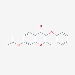 molecular formula C19H18O4 B380549 2-Methyl-3-phenoxy-7-propan-2-yloxychromen-4-one CAS No. 315233-35-3