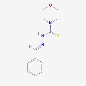 molecular formula C12H15N3OS B380589 N-(benzylideneamino)morpholine-4-carbothioamide 